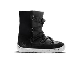Detské zimné barefoot topánky Be Lenka Snowfox Kids 2.0 - Black 28