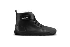 Detské zimné barefoot topánky Be Lenka Winter Kids - All Black 25