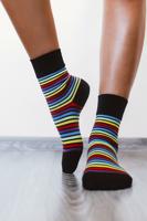 Barefoot ponožky - dúhové 35-38