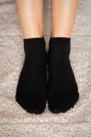 Barefoot ponožky krátke - čierne 35-38
