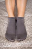 Barefoot ponožky krátke - sivé 35-38